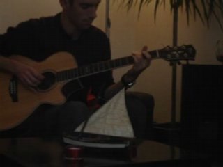 classique à la guitare en bois