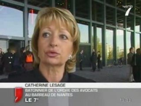 Manif contre Rachida Dati des magistrats et avocats à Nantes