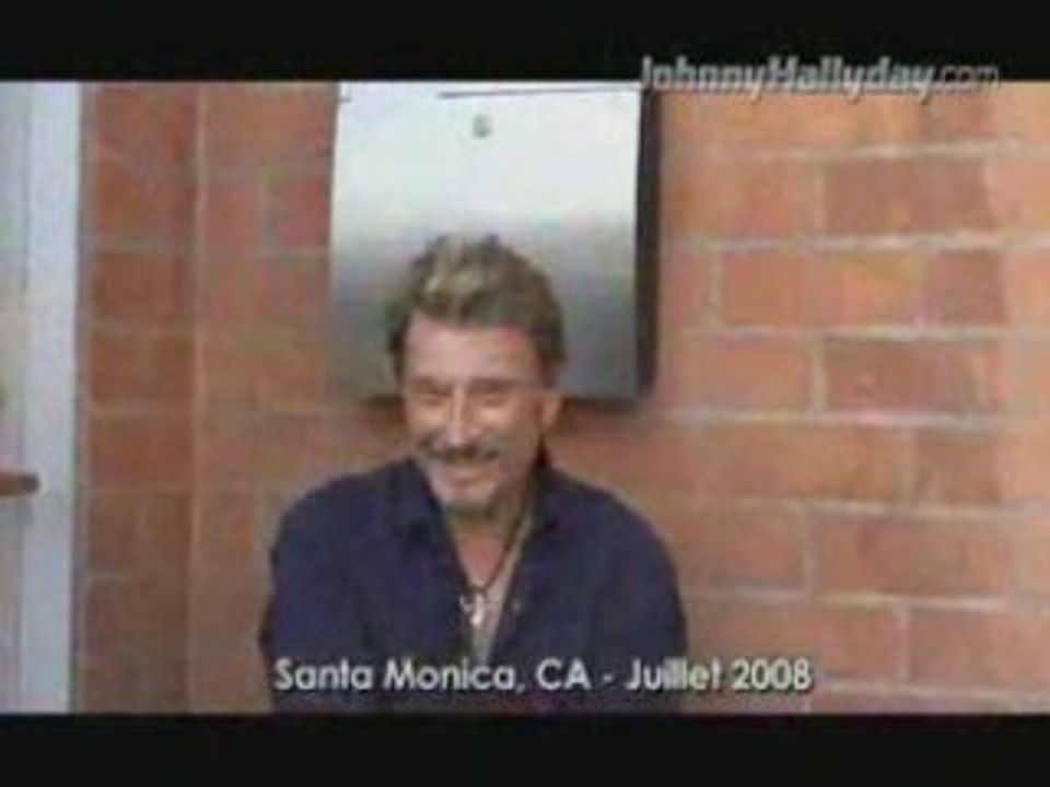 johnny hallyday  juillet 2008 Studio Los angeles