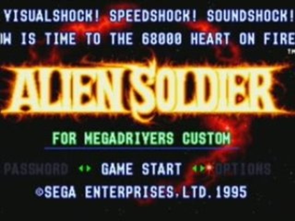 ALIEN SOLDIER INTRO SEGA MEGADRIVE STEFGAMERS