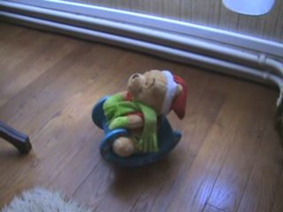 Winnie sur sa luge