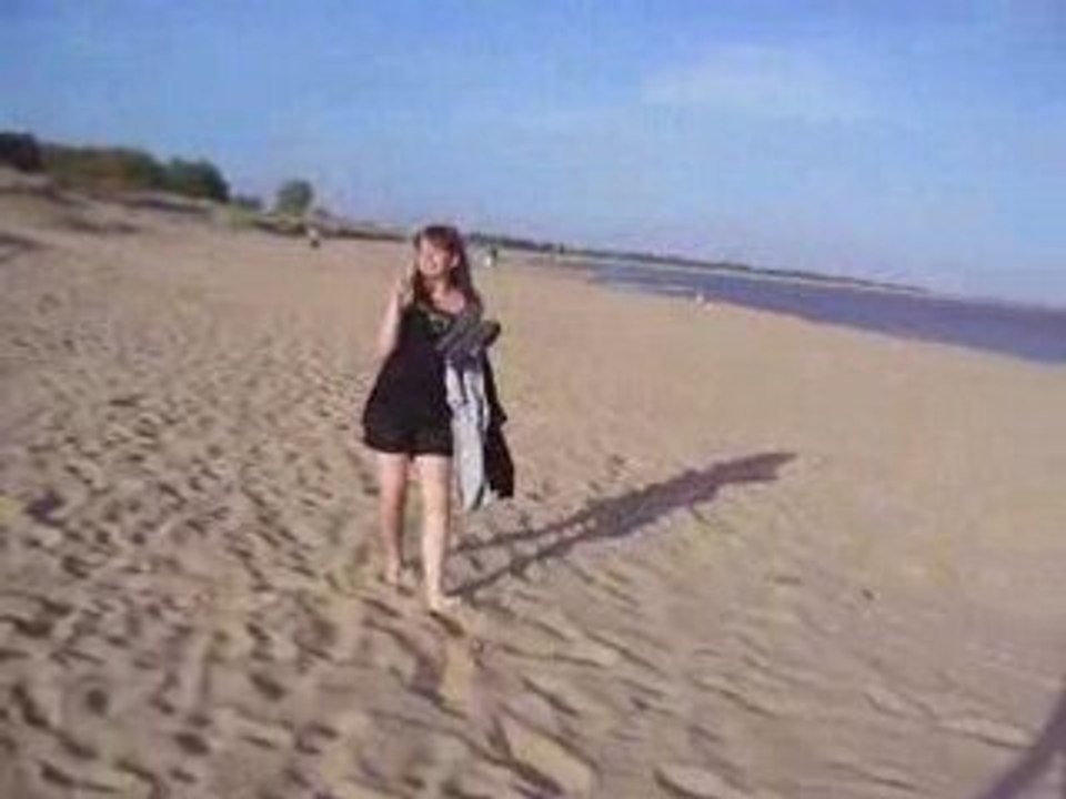 Course sur la plage avec Laura