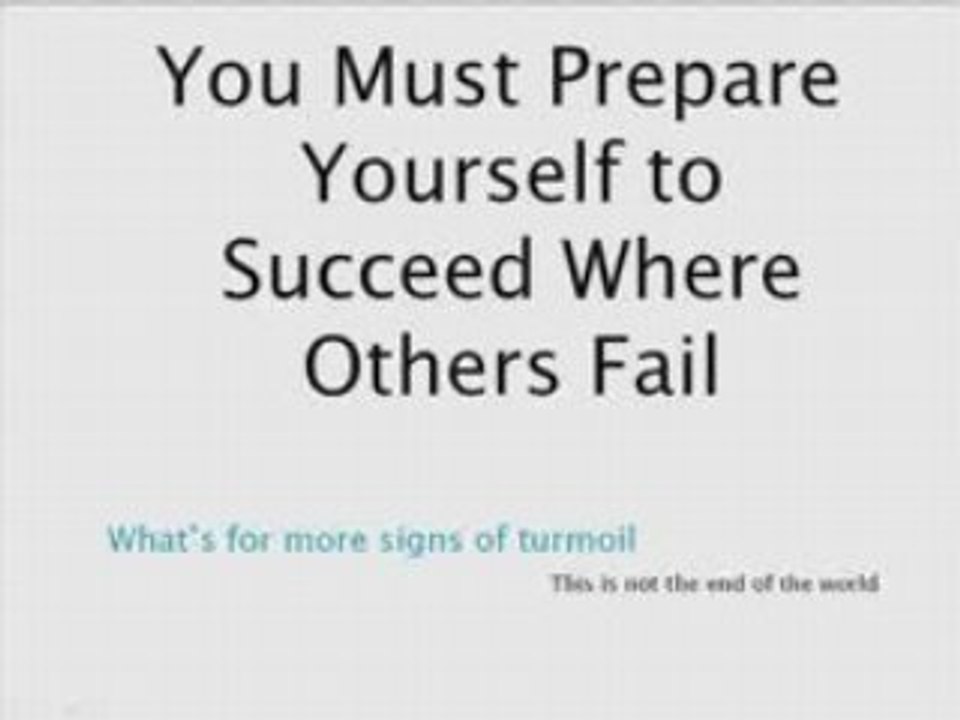 Sell Your Way Out of Economic Crisis