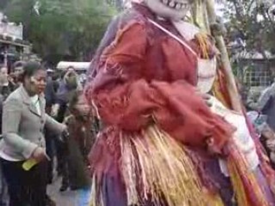 Disneyland halloween 2008 animation perso échasses peur