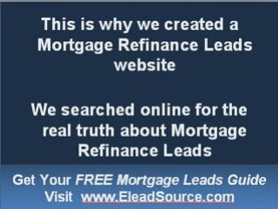 Purchase Mortgage Leads