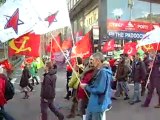 Action du PGE et Parti Communiste contre la précarité le 25