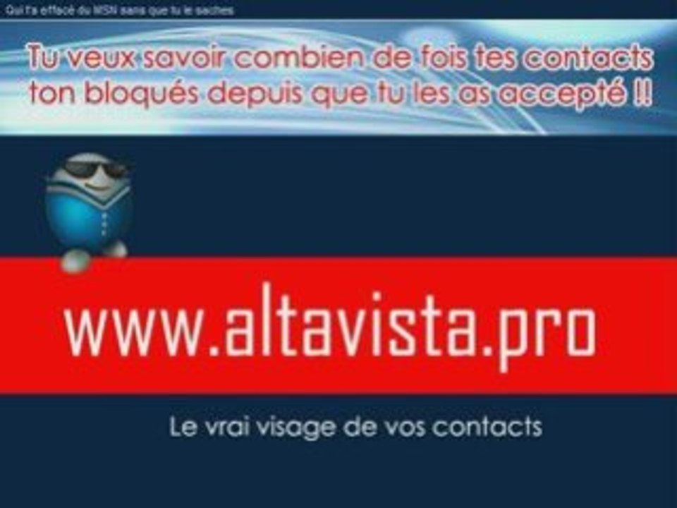 www.altavista.pro Messenger AOL Windows bloque