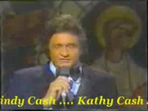 Johnny Cash avec ses filles et belles filles