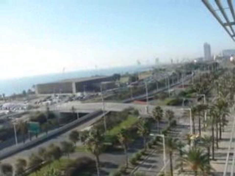 Barcelona vue de l'hotel Barcelo Atenea Mar