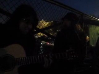 Carmélita. " Vivre " Pont des arts.