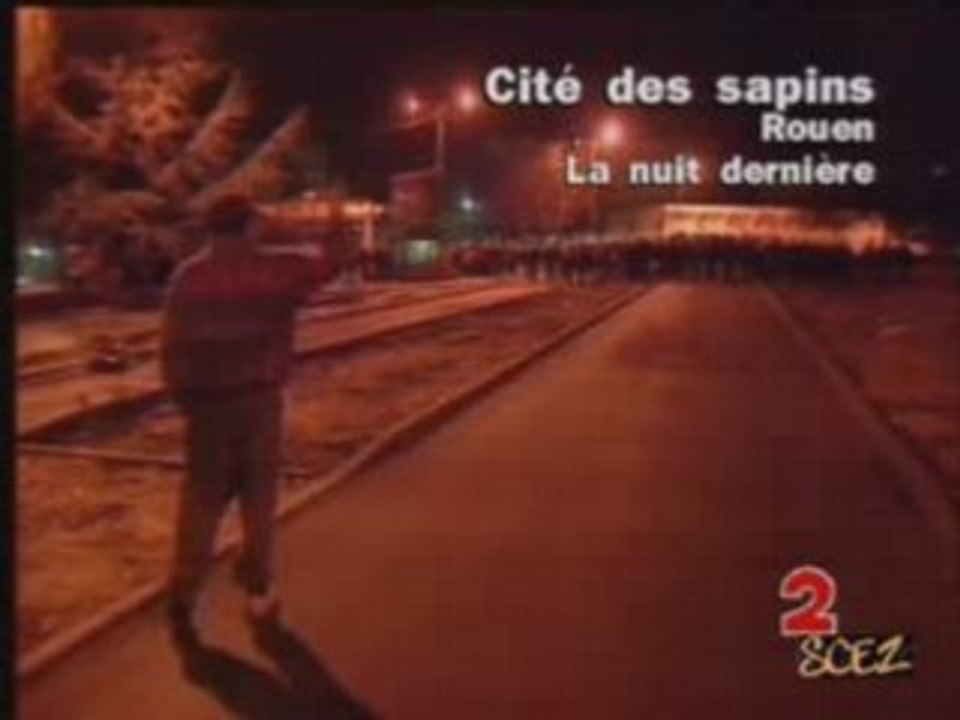 Emeutes à Rouen aux Sapins
