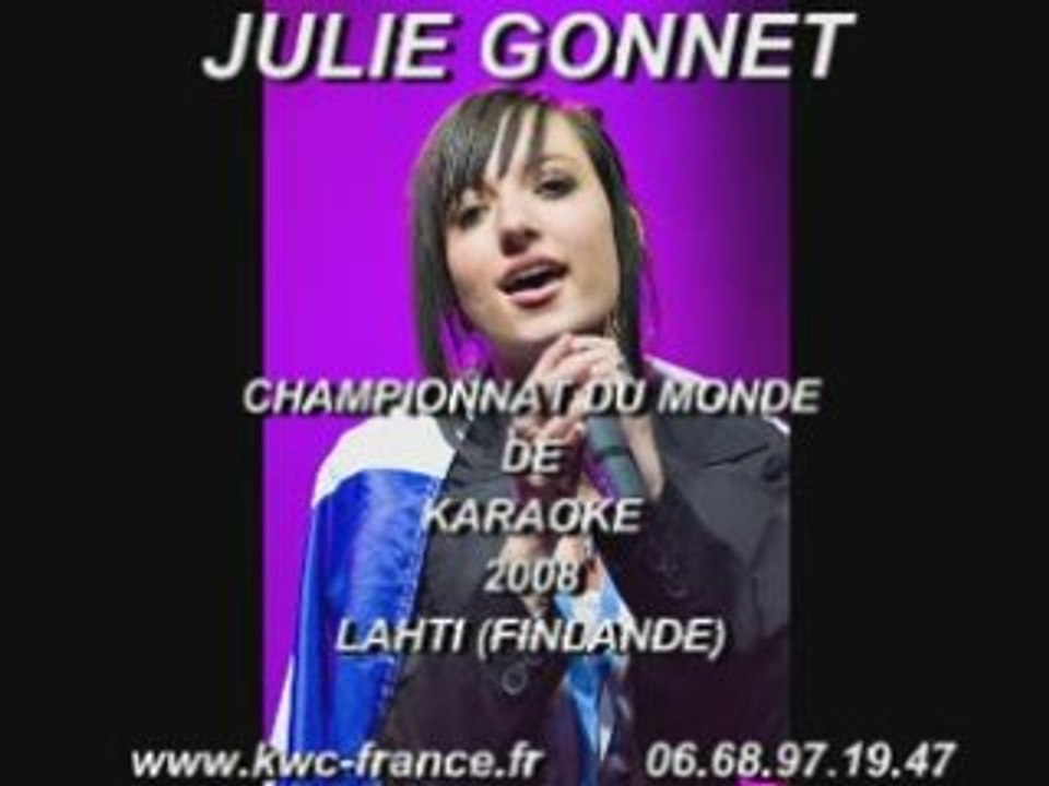 Julie Gonnet (championne du monde de karaoke 2008)