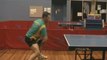 Table Tennis Backhand Topspin Against Backspin
