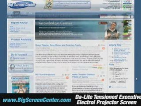 Da-Lite Tensioned Executive Electrol Projector Screen