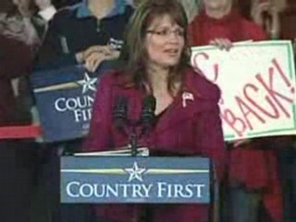 Palin heckled during rally