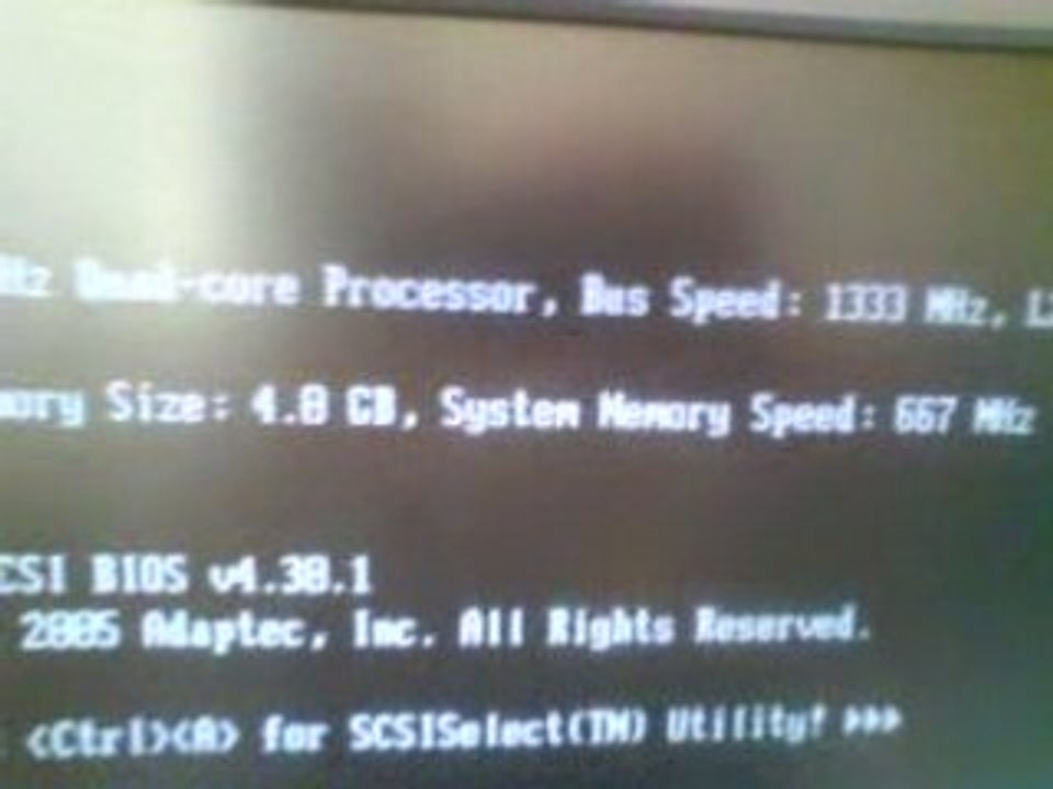 Bruit Serveur QuadCore 2,33 ghz