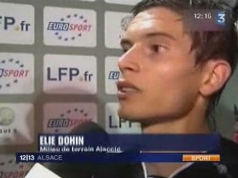 L2 : Résumé et Interview Ajaccio 1-1 Strasbourg