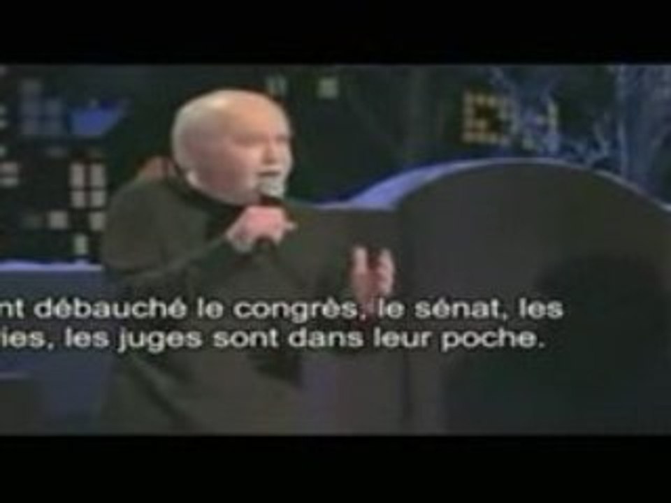 George Carlin constate une Dégénérescence  USA en 2008