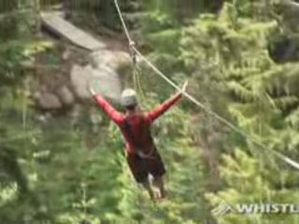 Ziplining at the Zip Trek Course in Whistler