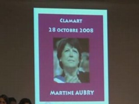 JC Cambadélis présente la motion D avec Martine Aubry