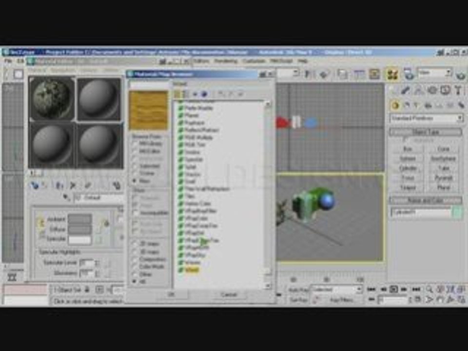 VideoTutorial 3ds Max Esp-05/165 - Aplicar materiales a los