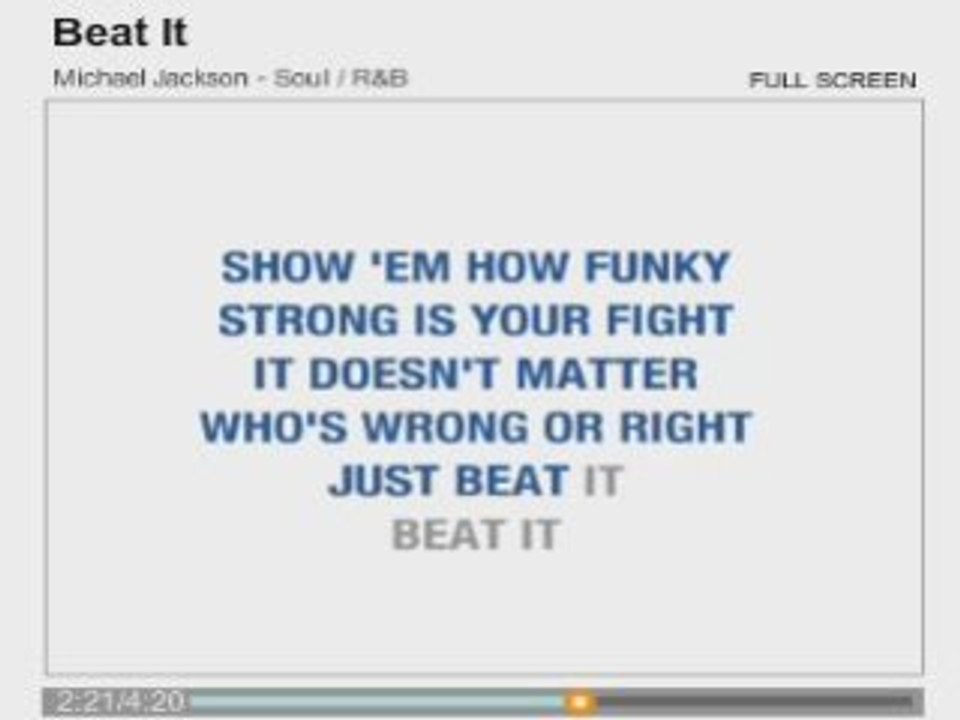 karaoké Beat it