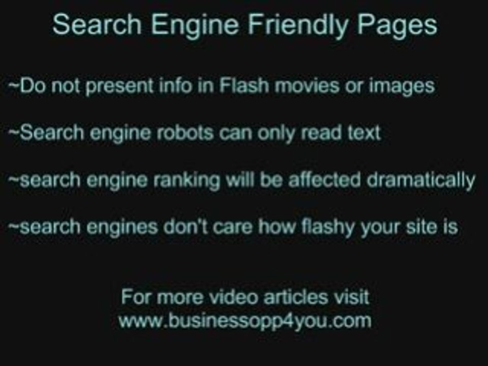 How to Create Search Engine Friendly Webpages