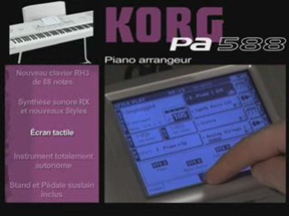 Clavier arrangeur  Korg PA588 (La Boite Noire)