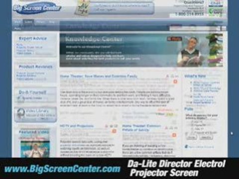 Da-Lite Director Electrol Projector Screen
