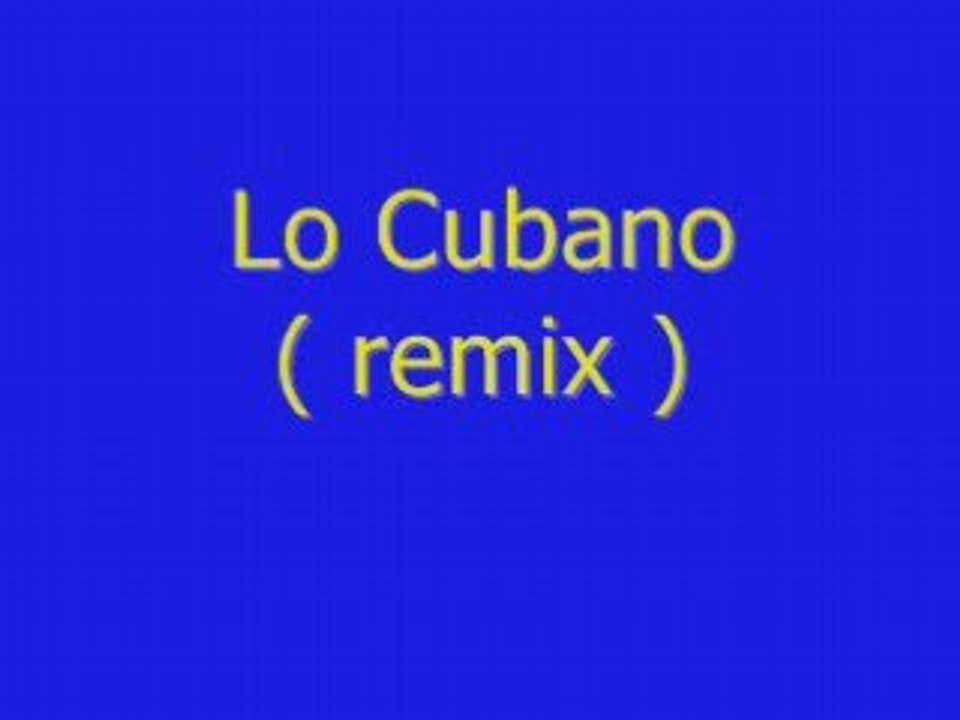 Lo Cubano