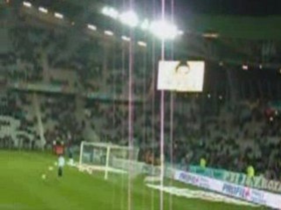 Présentation des joueurs sur écran géant