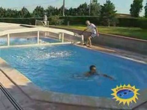 Abri piscine SWIM PROTEC - Abri bas ouverture coulissante