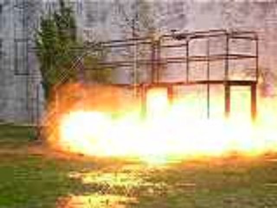Fuite de gaz suivi de feu