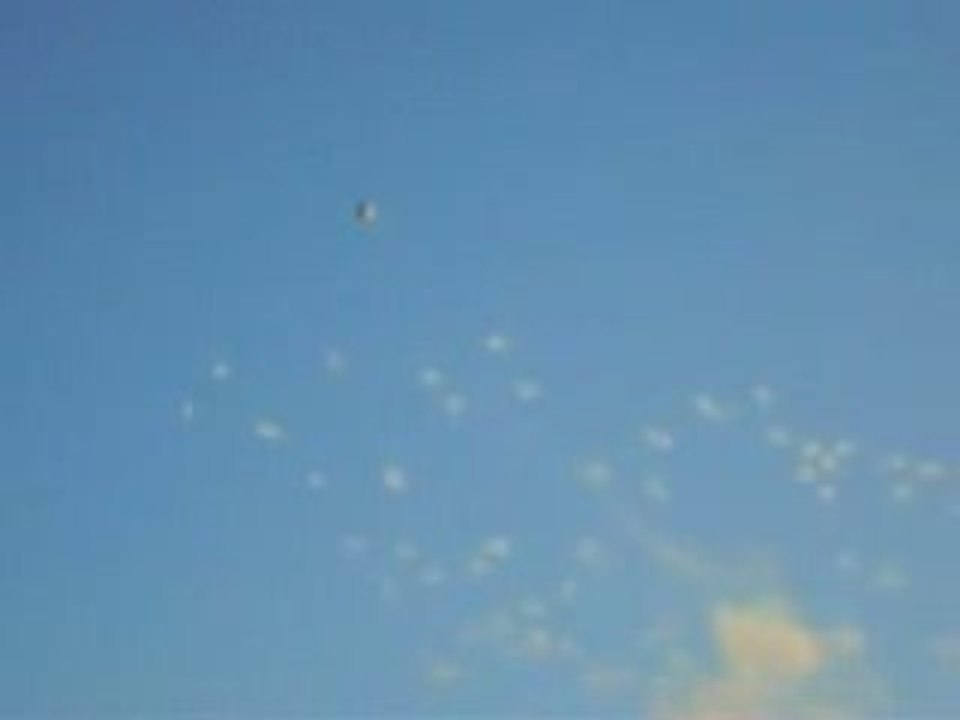 Ufo at fireworks display