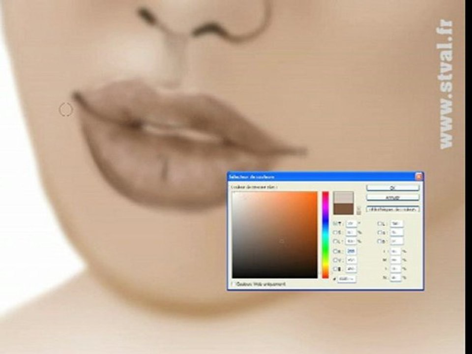 Speed Painting - ANGELINA JOLIE with photoshop by Stephanie