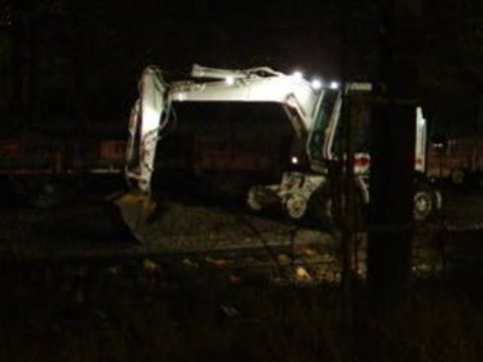 grue Rail-Route en action sur chantier RVB Tourcoing