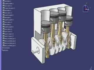 Modélisation et animation d'un 4 cylindres