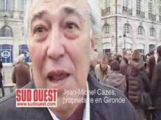 Manifestation viticulteurs - Jean-Michel Cazes