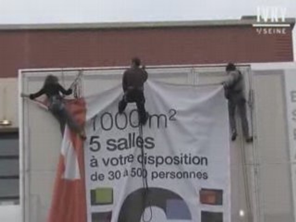 Affichage sur l'espace Robespierre