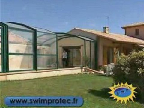 Abri piscine SWIM PROTEC - Abri haut adossé