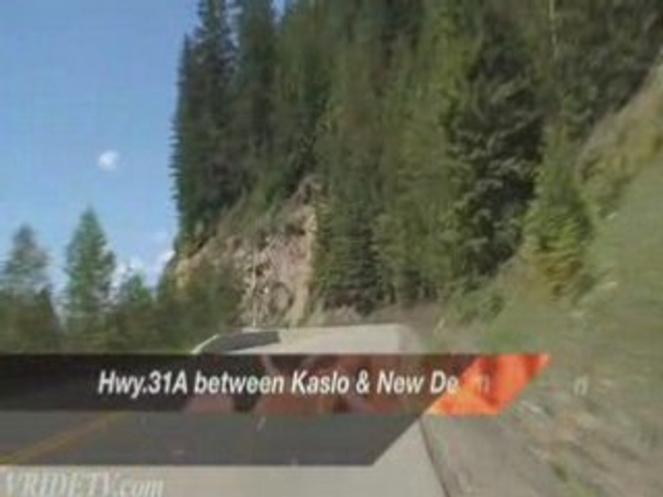 Motorcycle riding/ Kaslo & New Denver, BC