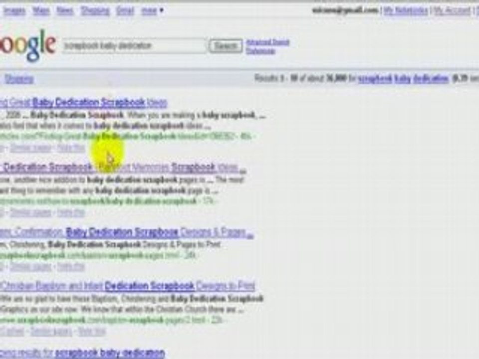 The Blog Tutorial.com Google results examples