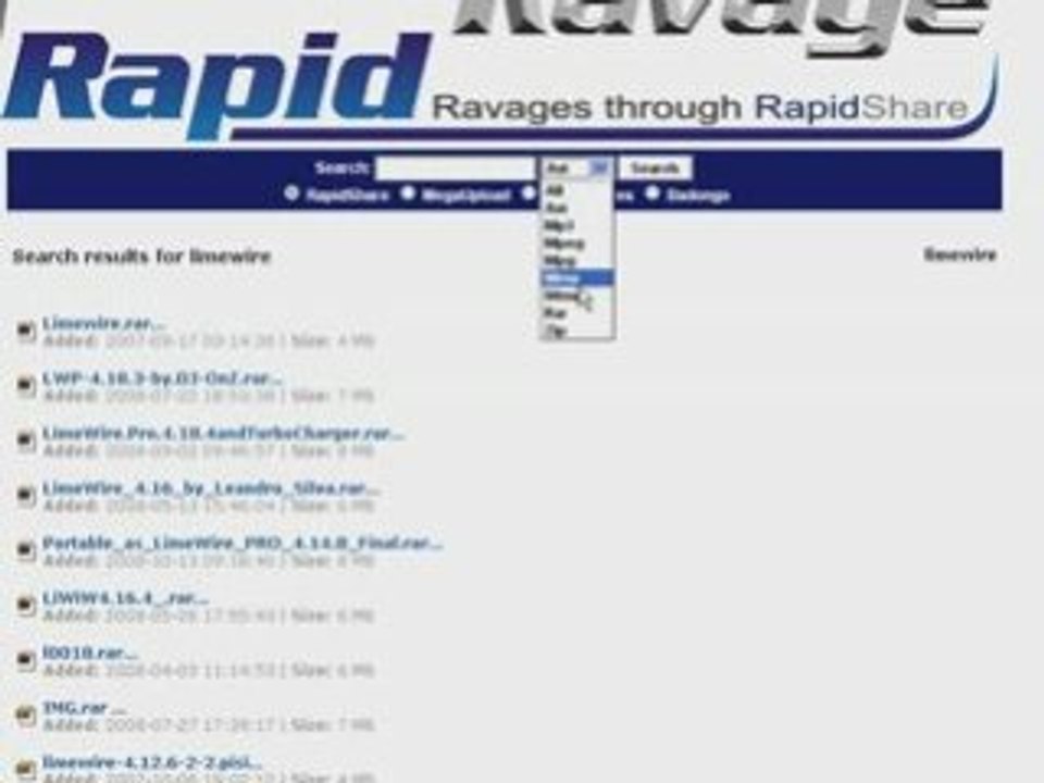 rapishare search engine