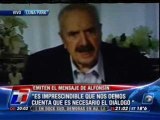 Mensaje de Alfonsin por los 25 años de Democracia