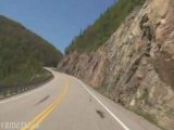 Motorcycle riding on the Cabot Trail, Cape Breton Island