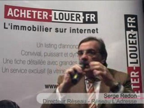 Immobilier Serge Redon Directeur du réseau L'Adresse