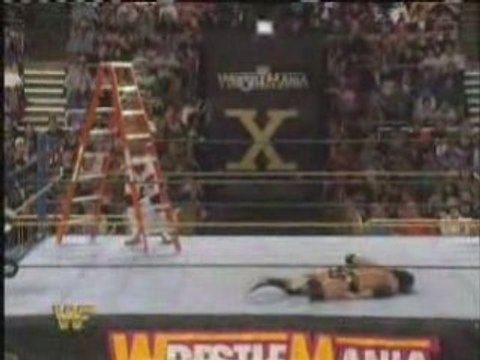 Ladder Match - Razor Ramon vs Shawn Michaels WM X 2/3