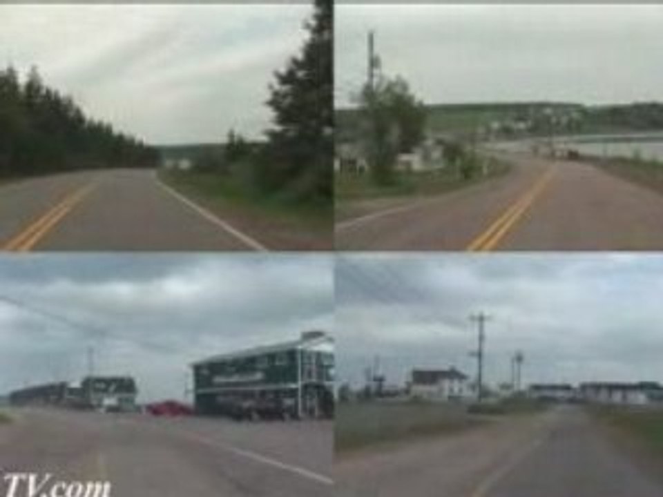 HD motorcycle riding on Prince Edward Island, Canada.