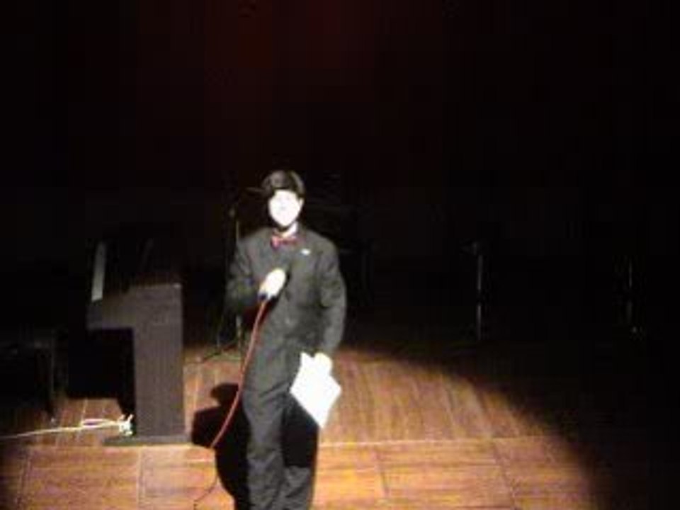 Julio présentant la fete du Conservatoire 2008