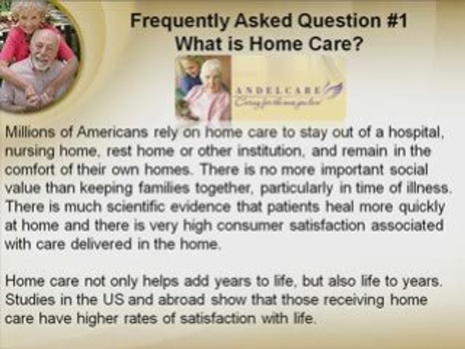 FAQ 1 Elder Care King County Washington